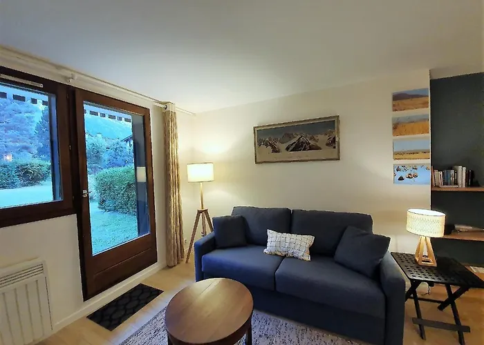 Vue Mont Blanc Avec Jardin Appartamento *