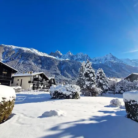 Vue Mont Blanc Avec Jardin 아파트 *